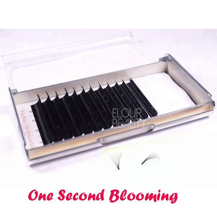 2018 new 1 second fans blooming eyelash extensions uk EL44